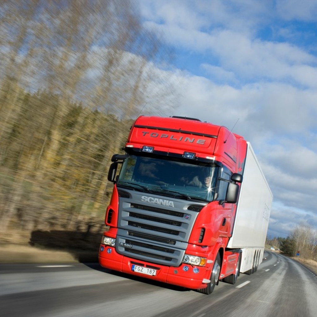 Scania R 480 4x2 Topline with semitrailer. Södertälje, Sweden. Photo: Dan Boman