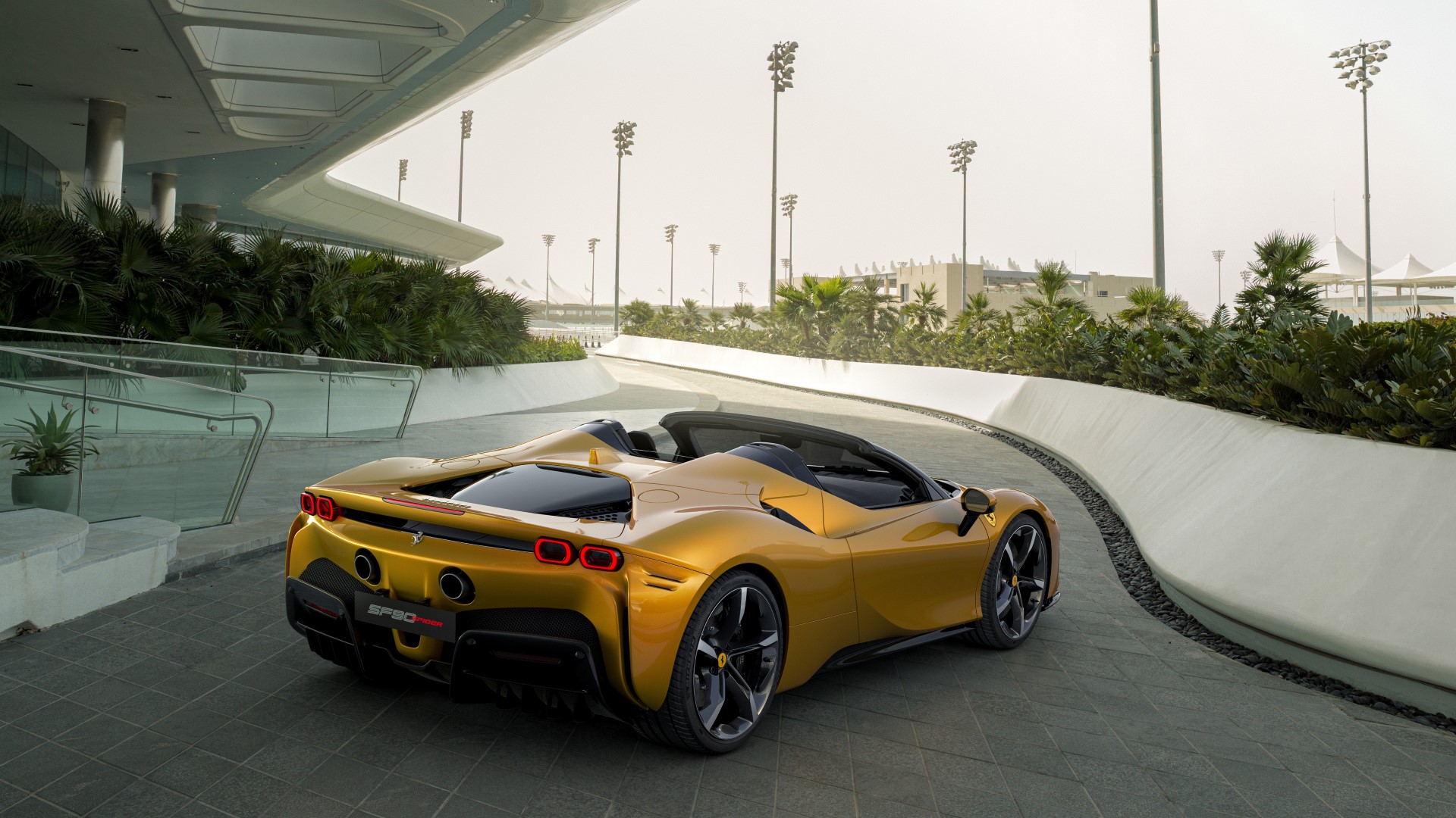 2020 ferrari sf90 spider rear