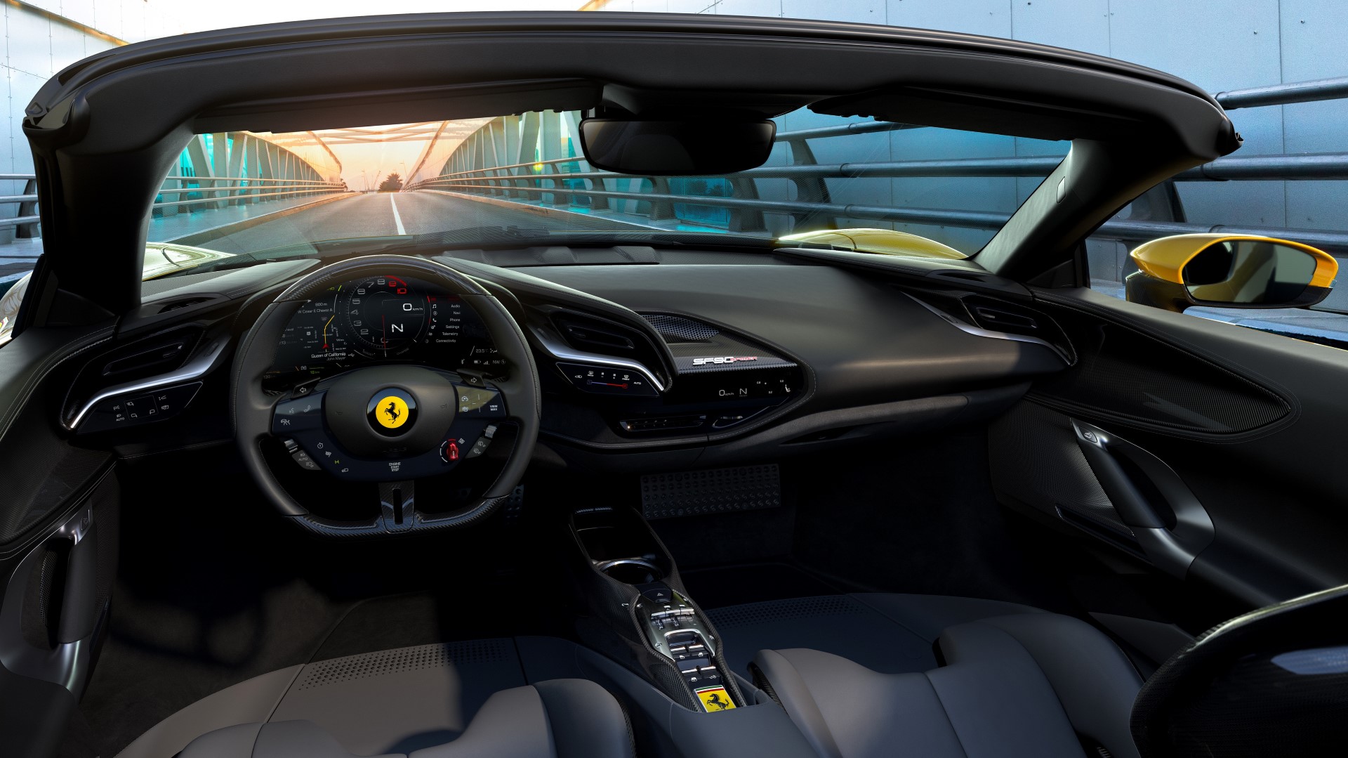 2020 ferrari sf90 spider interior