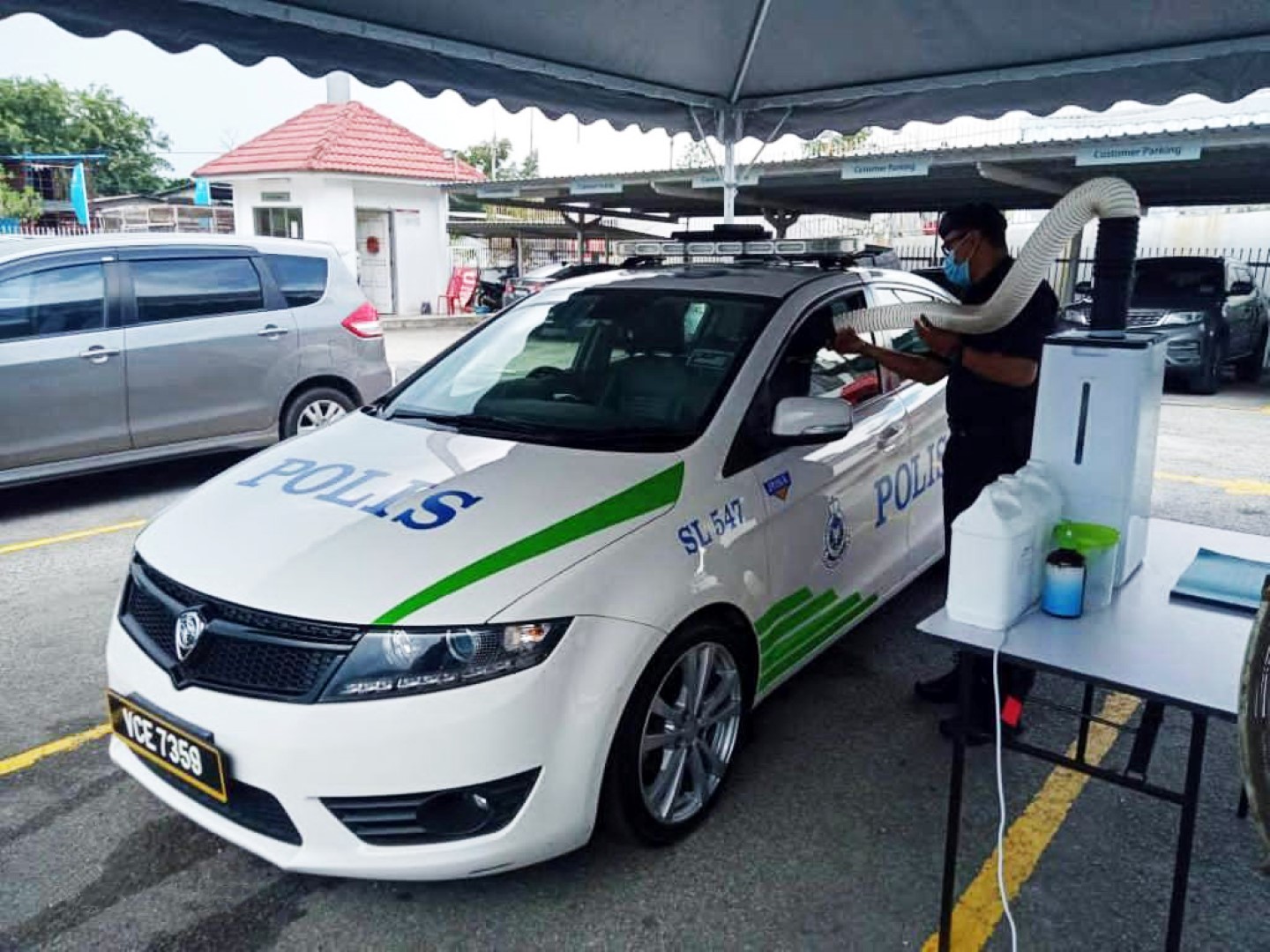 Setia Gemilang Proton 4S Centre sanitisation