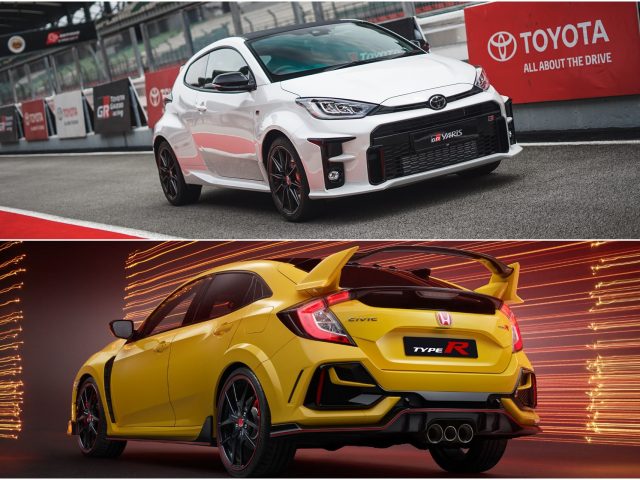 toyota gr yaris vs honda civic type r